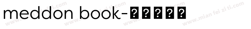 meddon book字体转换